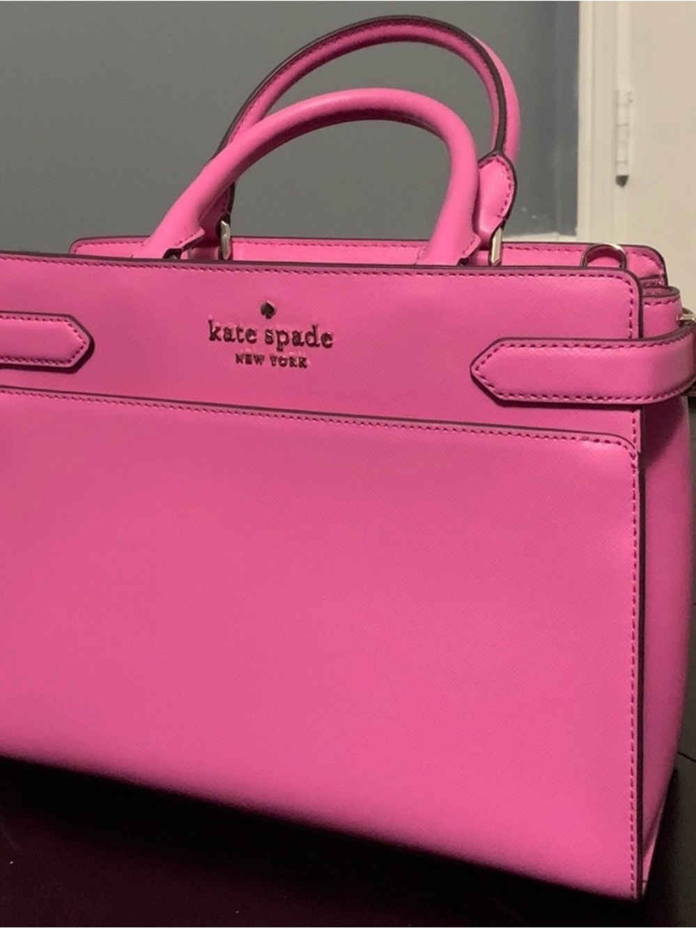 NWT Kate Spade Staci Medium Satchel Pink - Picture 2 of 5